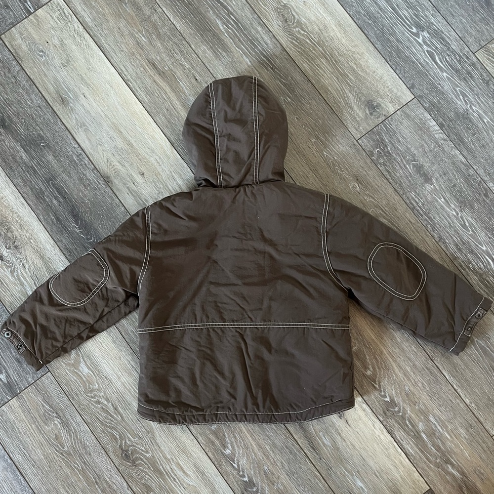 Mini Boden Fleece Lined Hooded Jacket - Picture 9 of 11